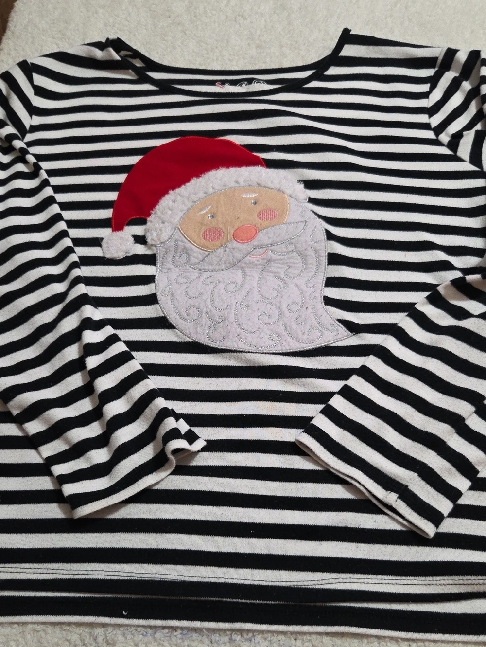 NOUVEAUX LONG SLEEVED SANTA CHRISTMAS SHIRT